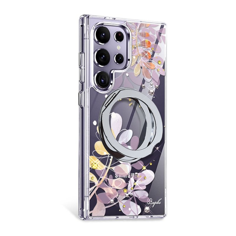 apbs Samsung S25/S24/A56系列 軍規360旋轉磁吸立架鑽殼-若歌詩 - 手機殼/手機套 - 其他材質 多色