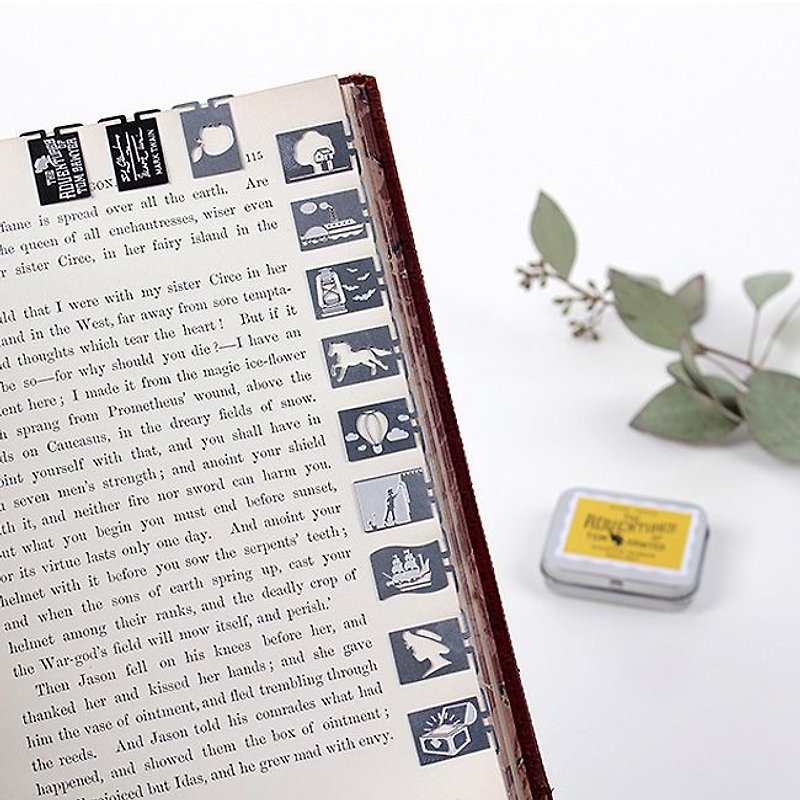 bookfriends- world tin metal bookmarks Literature - The Adventures of Tom Sawyer, BZC28522 - Bookmarks - Other Metals Silver