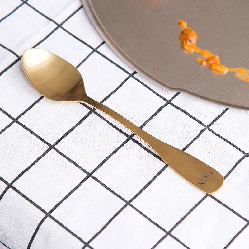 純鈦 金湯匙 - 刀/叉/湯匙/餐具組 - 其他金屬 金色