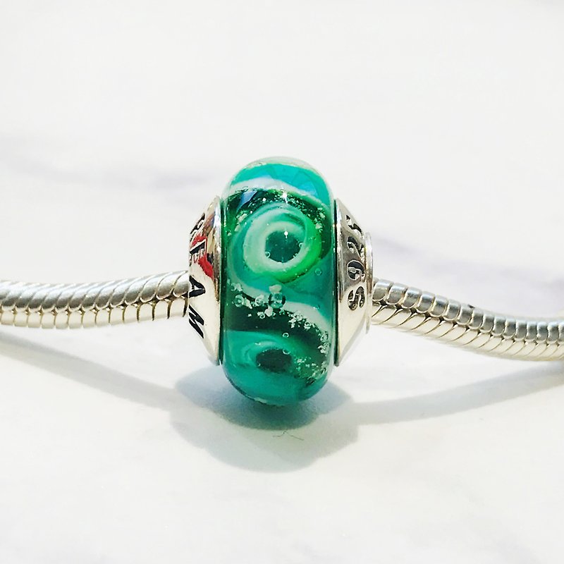 PANDORA/ Trollbeads / All major bead brands can be stringed * - Dark green - อื่นๆ - แก้ว สีเขียว