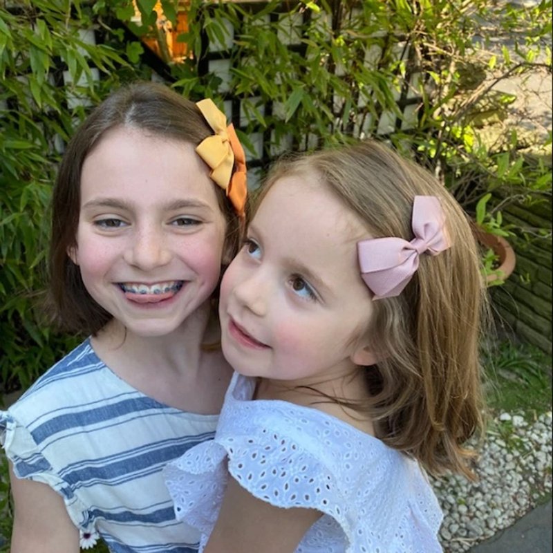 英國Ribbies 經典中蝴蝶結3入組-薰衣草紫 髮夾 髮飾 - 髮夾/髮圈 - 聚酯纖維 