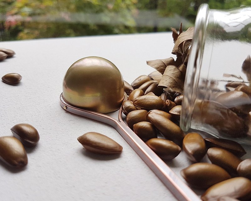 舀一勺清晨香-10號   黃銅勺面  咖啡量匙 /Ag No. 107 - 咖啡壺/咖啡周邊 - 銅/黃銅 咖啡色