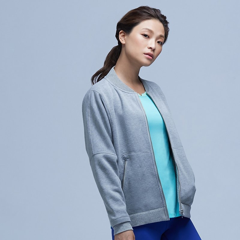 【MACACA】Unlimited Strength Thermal Jacket-BRH4152 Grey - Women's Sportswear Tops - Polyester Gray