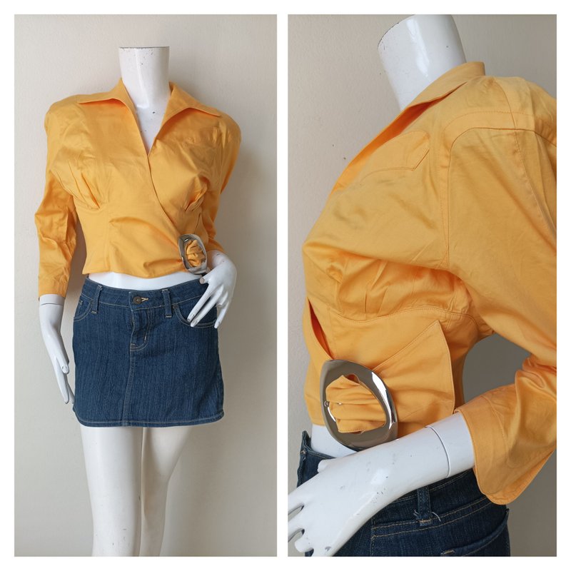 Thierry Mugler Jacket Rare Vintage Thierry Mugler Women Blazer Fashion - 女上衣/長袖上衣 - 棉．麻 