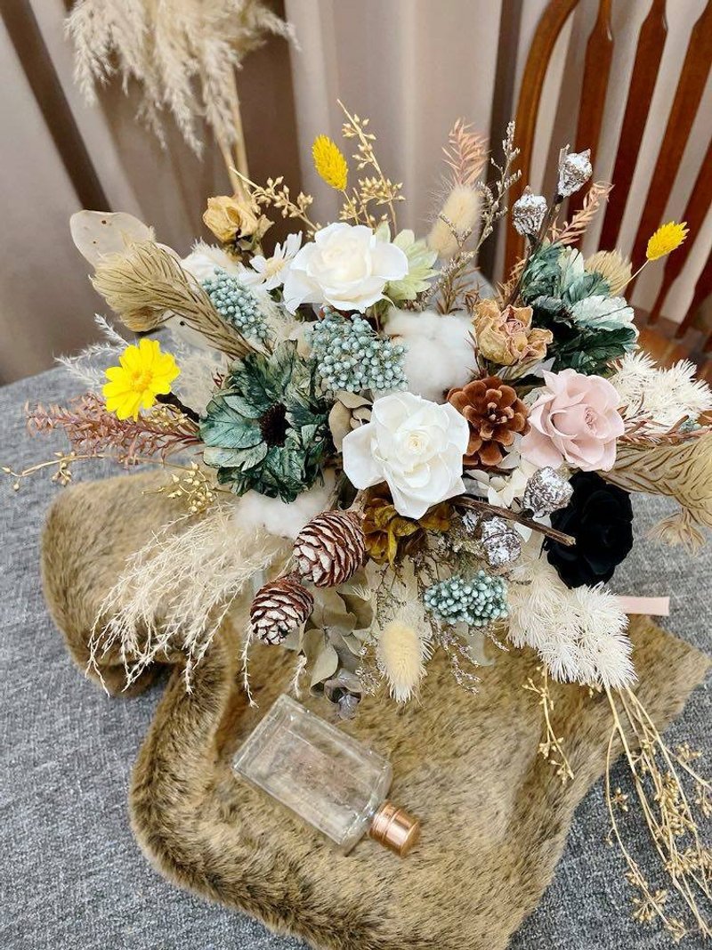 捧花【森林秘境】結婚捧花 乾燥花束 乾燥花束 求婚捧花 新娘捧花 - 乾燥花/永生花 - 植物．花 