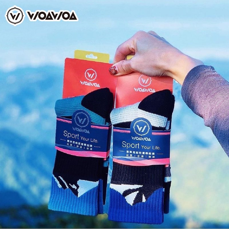 【WOAWOA】Mountain - Crew Hiking Socks | 3 Packs M/L/XL - ถุงเท้า - ไม้ไผ่ 