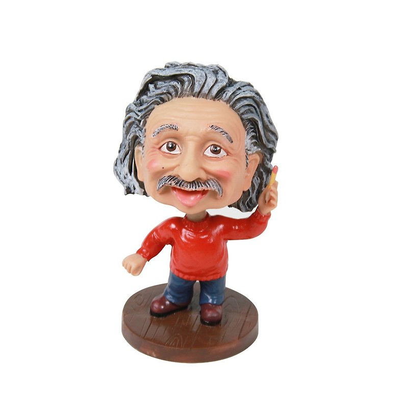 Einstein shaking his head doll - Stuffed Dolls & Figurines - Other Materials 