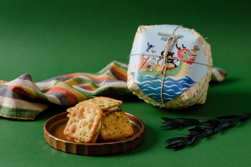 午後小食光│端午節小禮盒(鹹蛋黃牛軋餅8入) - 手工餅乾 - 新鮮食材 