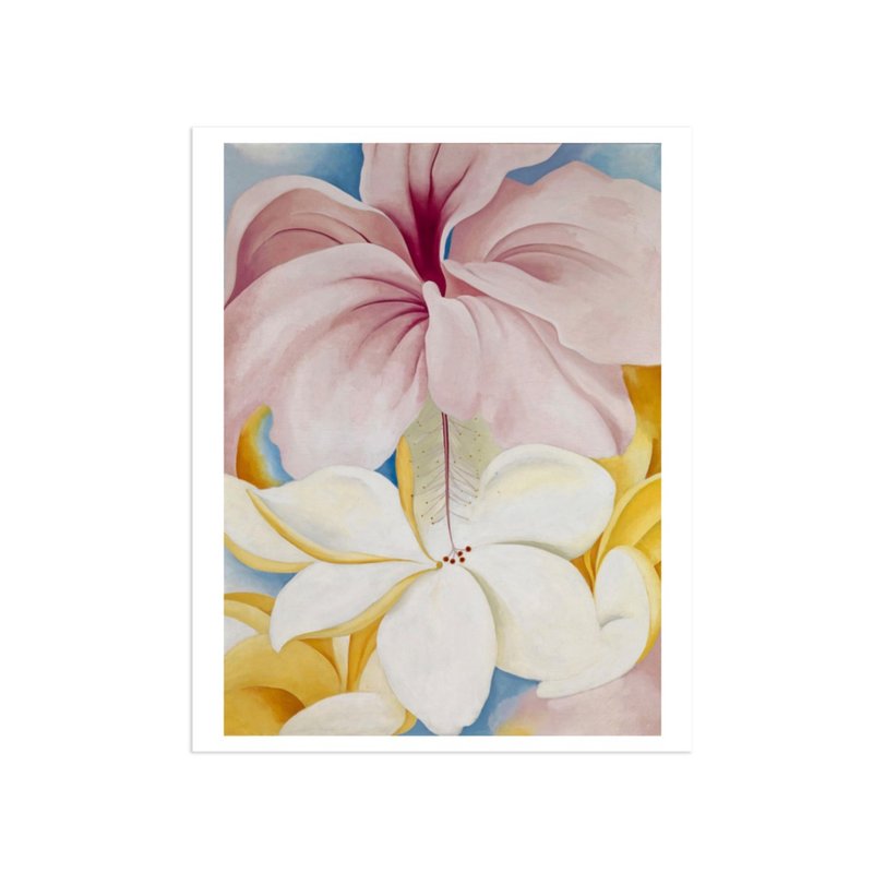 【原版海報】歐姬芙 Georgia O'Keeffe: 芙蓉雞蛋花 - 海報/掛畫/掛布 - 紙 