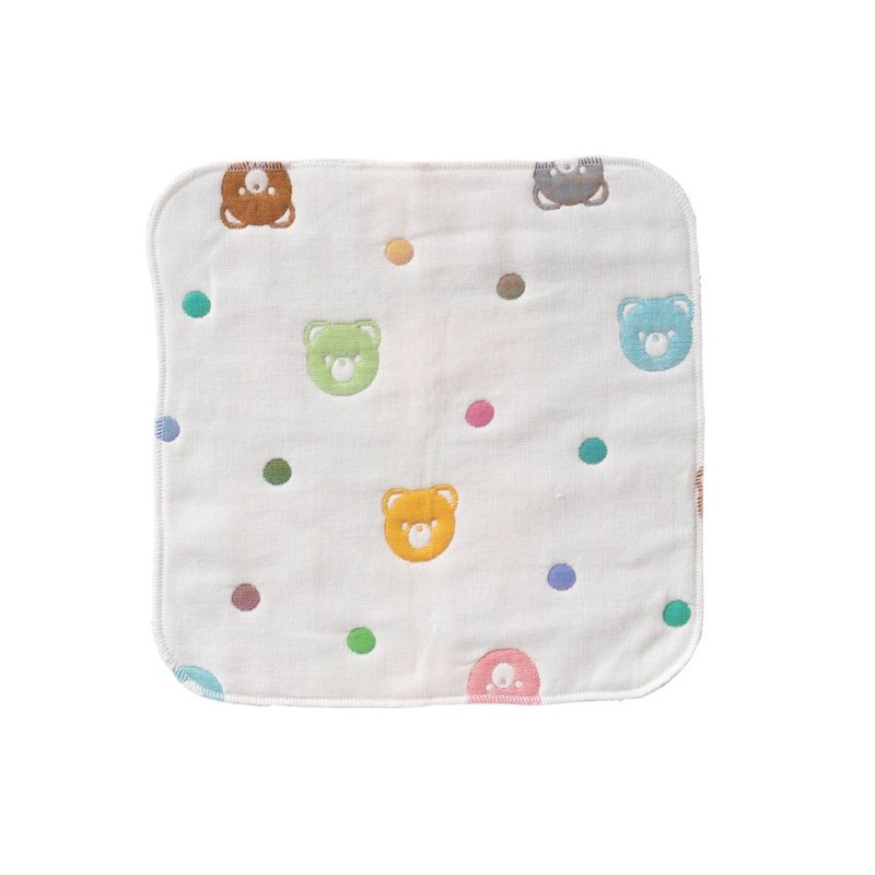 [Japanese OP mini] Six-fold cotton gauze towel/small handkerchief available in two options - Bibs - Cotton & Hemp 