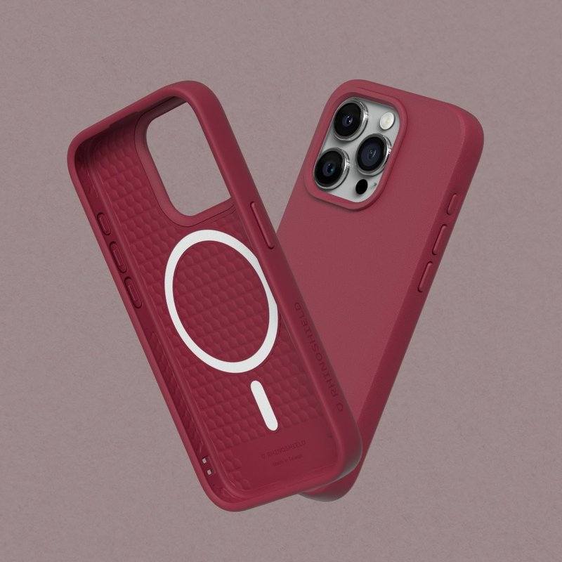 SolidSuit(MagSafe兼容)超強磁吸手機殼/酒紅 for iPhone 系列 - 手機殼/手機套 - 塑膠 紅色