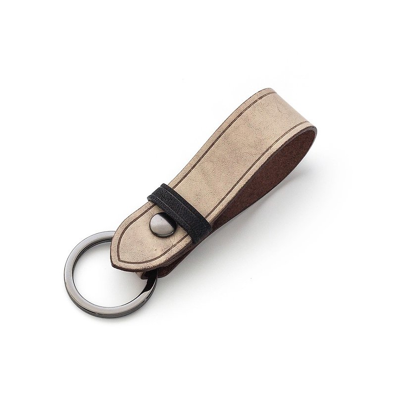 Snow WAX  I Key Ring Strap I Fob Chain Holder - Keychains - Genuine Leather Brown