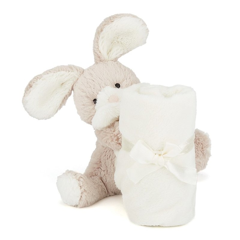 Jellycat Soppy Bunny Soother (one size 34cm) - Bibs - Cotton & Hemp White