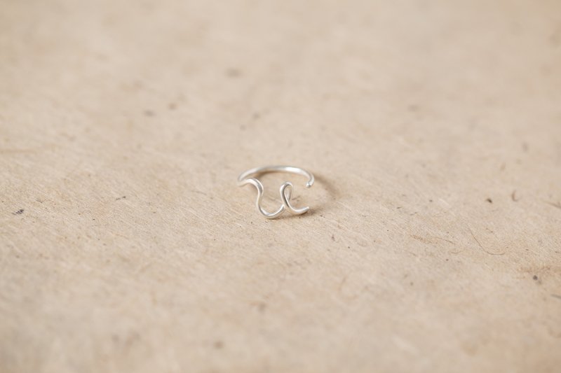 ChatterRing U-W silver ring - 戒指 - 純銀 銀色