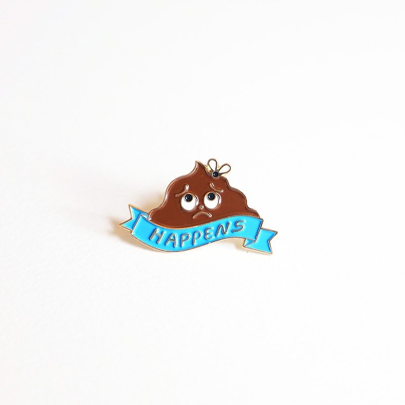 Poop Pin - Brooches - Other Metals Multicolor