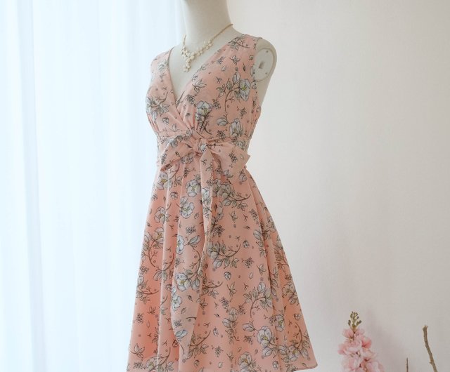 pink tea dress