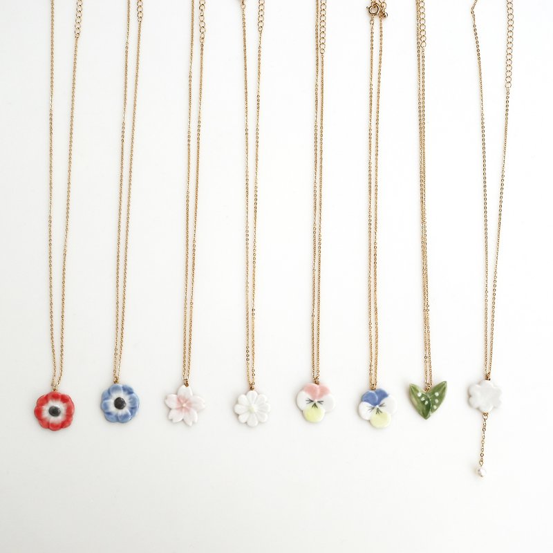 tiny necklace - ネックレス - 陶器 