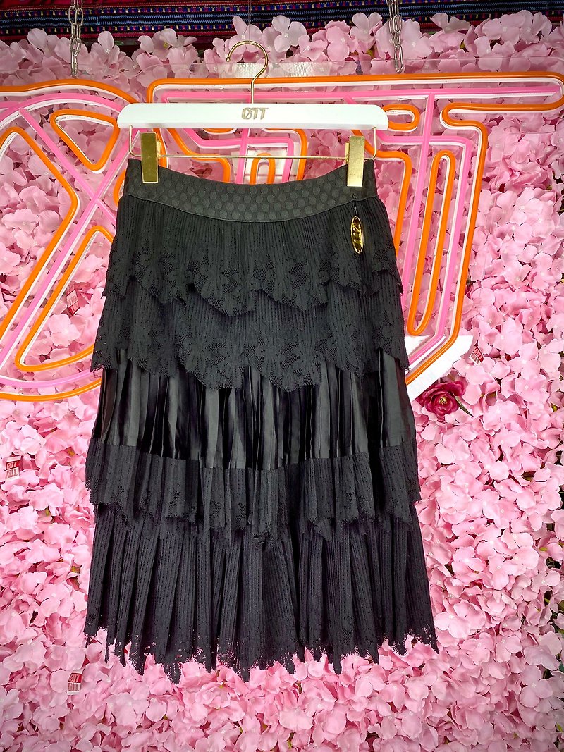 Only this one*Black Pleated Skirt Black Pleated Skirt* - Skirts - Other Materials Black
