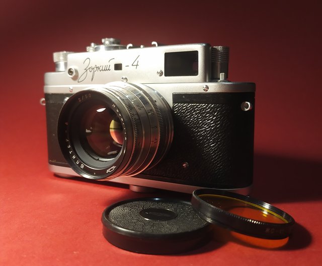 Soviet Camera ZORKI - 4 Lens JUPITER - 8 (2 / 50) Copy LEICA Made in ...