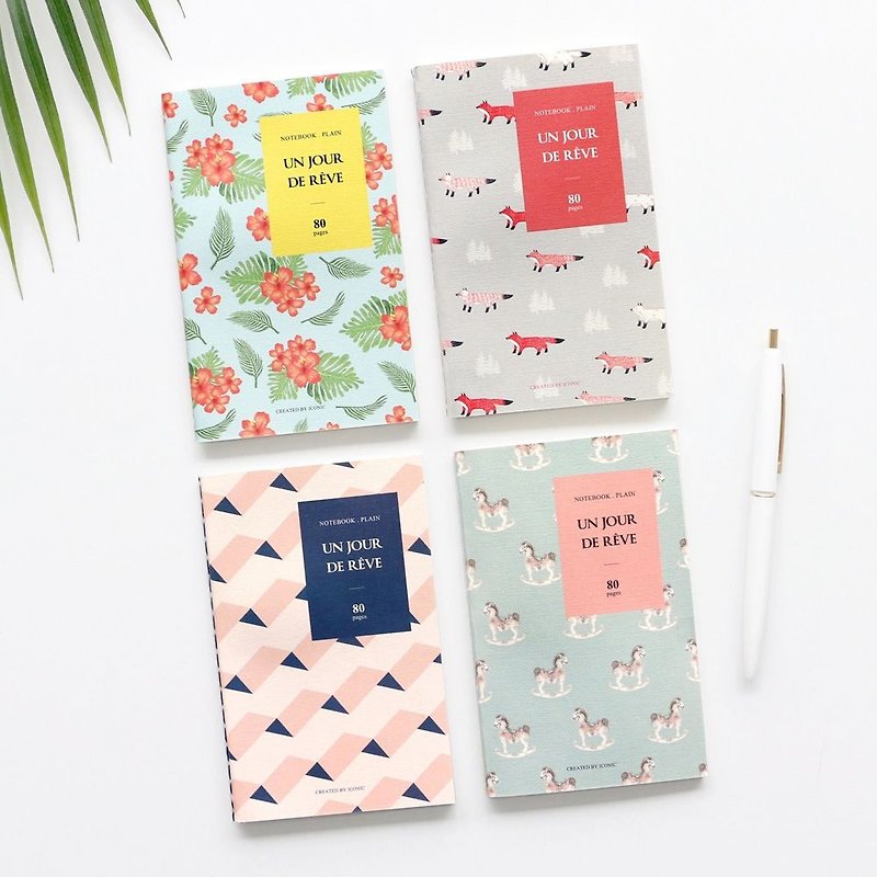 iconic-tropical style pocket blank notebook - fox, ICO87649 - Notebooks & Journals - Paper Red