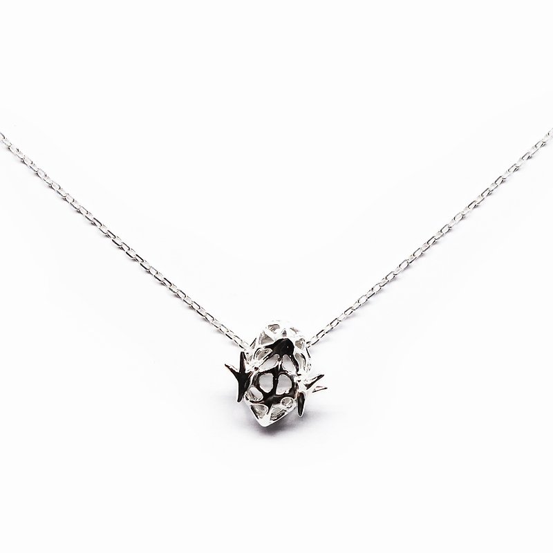 Little chick SV925 necklace【Pio by Parakee】豆的小雞項鍊 - Necklaces - Other Metals Silver