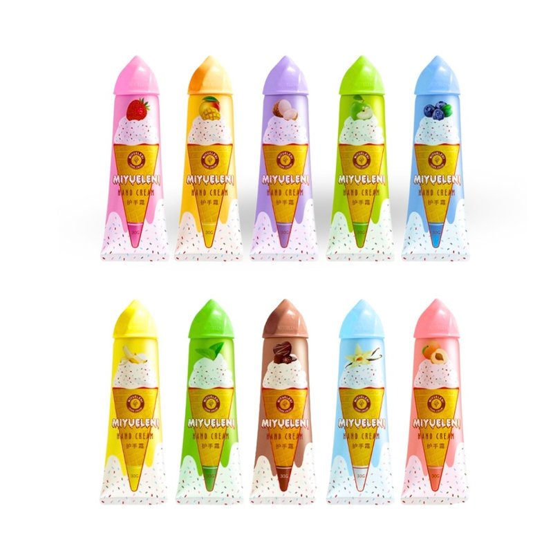 Sweetheart Ice Cream Hand Cream, Wedding Souvenirs, Corporate Event Gifts - Nail Care - Plastic Multicolor