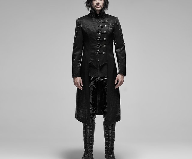 Monsterparty punkrave コート Punk Rave Y-349 Red - Gothic Punk Military Long Jacket