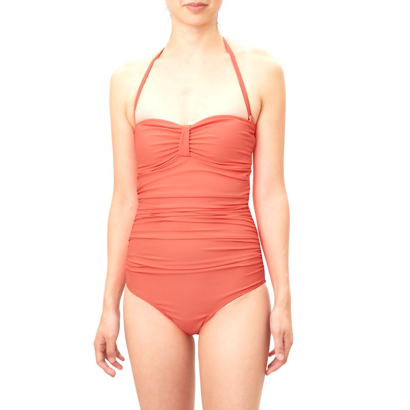 ABIGAIL - Sculpture One-piece Women Swimwear - Women's Swimwear - Polyester Red