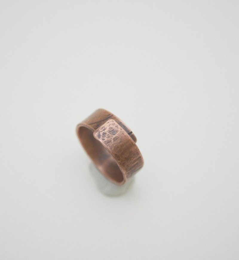 The Trace Of Life‧Copper Open Size Ring-IIII - แหวนทั่วไป - โลหะ สีนำ้ตาล