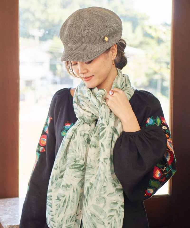 [Popular pre-order] Tender floral tassel large shawl scarf (3 colors) LCOP5109 - Knit Scarves & Wraps - Polyester 