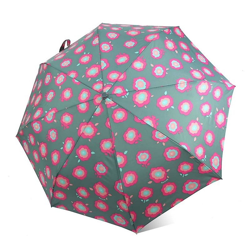 【Taiwan Wenchuang Rain's talk】Yeyan Flower Umbrella Anti-UV Tri-folding Automatic Opening and Closing Umbrella - Umbrellas & Rain Gear - Waterproof Material Multicolor