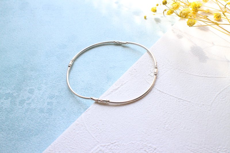 Little circles- Silver handmade bracelet - Bracelets - Sterling Silver Silver