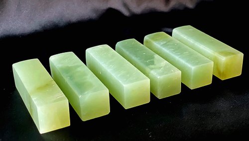 玉玉印鑑】 天然アイスジェイド（岫玉）印鑑 角印シリーズ - ショップ