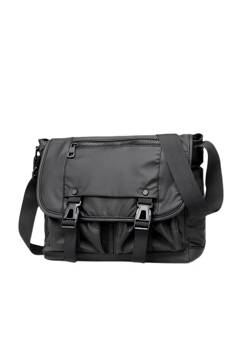 AOKING Fashion Crossbody Bag YM839 black - Messenger Bags & Sling Bags - Polyester Black