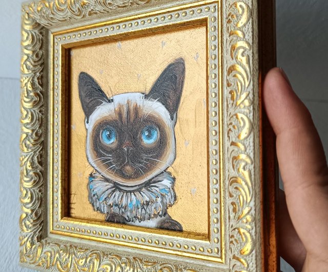 受注生産】猫ちゃんの油絵を描きます♪ 絵画 らら 通販 17318040