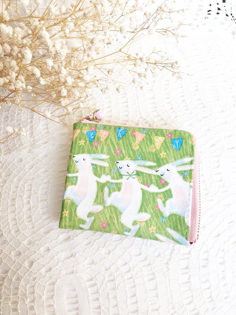 Christmas gift exchange gifts - small rabbit purse pocket - Wallets - Genuine Leather 