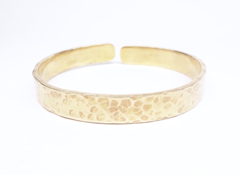 [Bronze wool Silver customized ripple bracelet male section] - สร้อยข้อมือ - โลหะ สีทอง