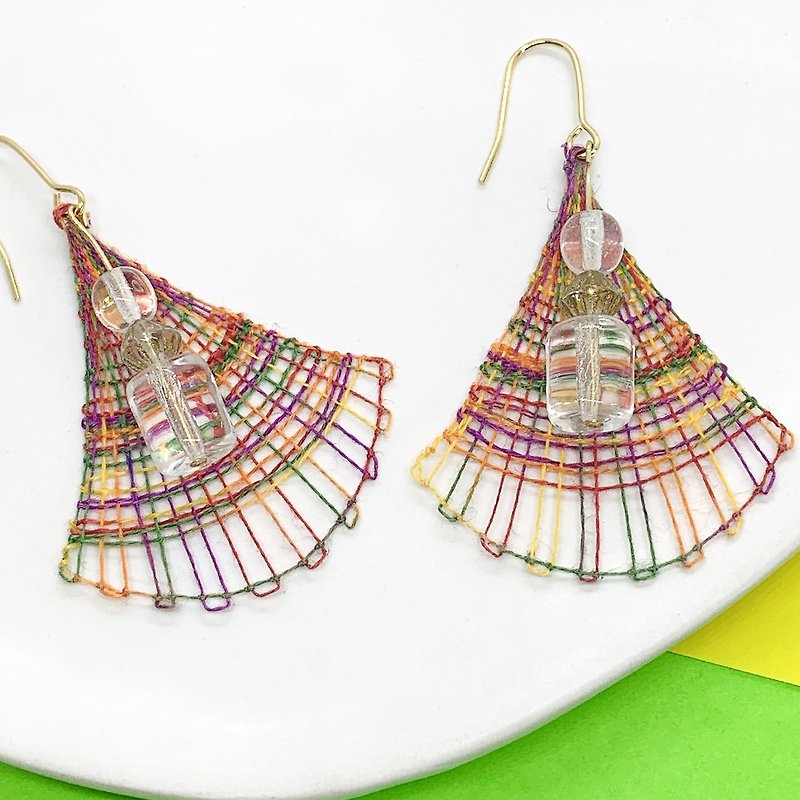Nanduti earrings  fruits - Earrings & Clip-ons - Thread Multicolor