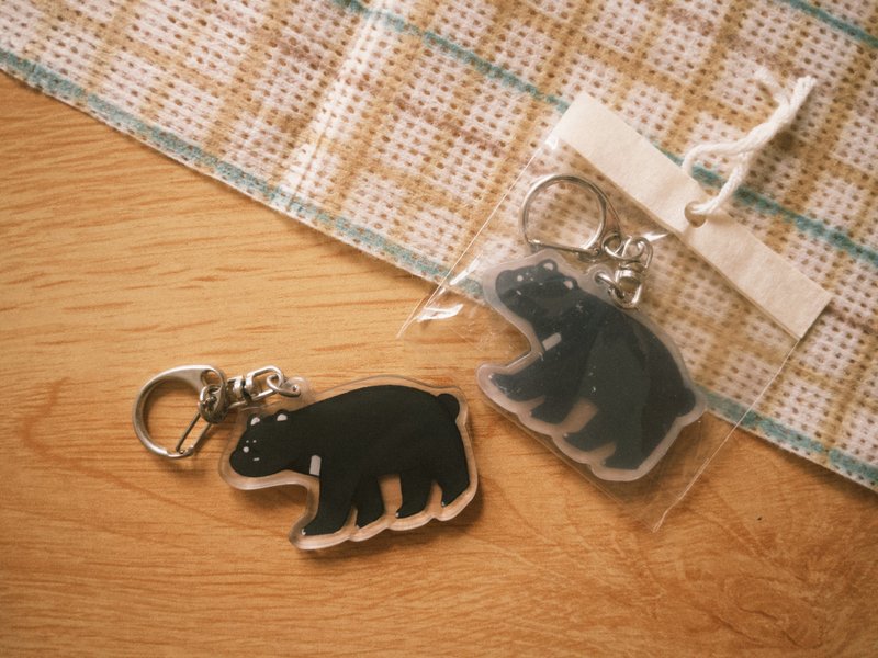 Taiwan Black Bear| Acrylic pendant - Charms - Acrylic Multicolor