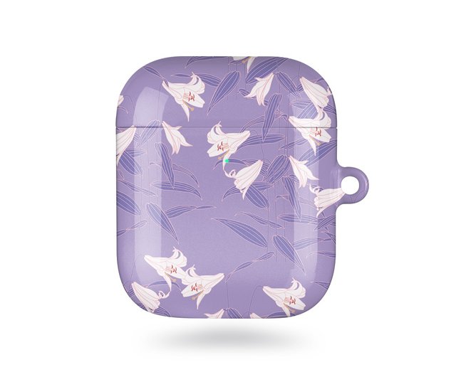 カスタマイズ] ラベンダーパープルAirPods Pro 2 / Pro / 3 保護