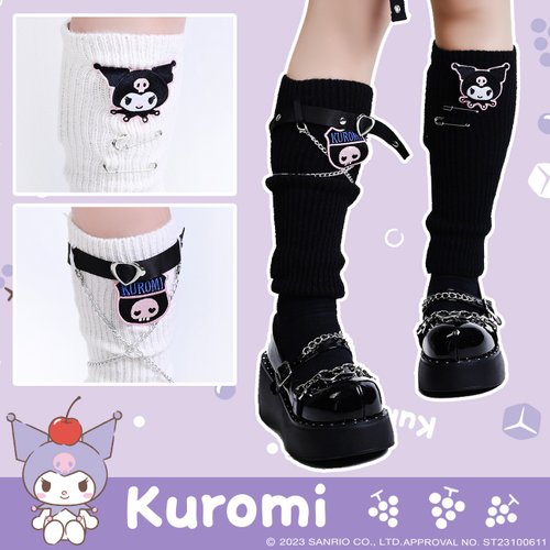 【新品】（希少品）クロミマスコット（ハートKチェーン付き）※エモいソックス 新品】（希少品）クロミマスコット（ハートKチェーン付き）※エモい