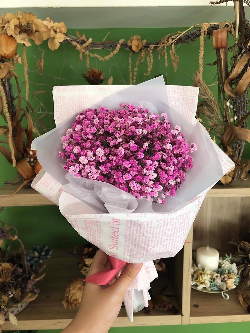 【Gypsophila Dry Bouquet】Dry Flower/Bouquet/Valentine's Day/Graduation/Exchanging Gifts - ช่อดอกไม้แห้ง - พืช/ดอกไม้ 