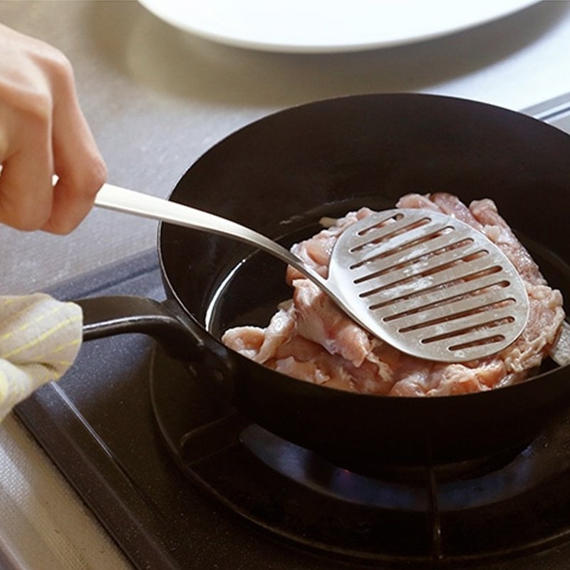 【Sori Yanagi】 Cooking utensil spatula-large - Ladles & Spatulas - Stainless Steel 