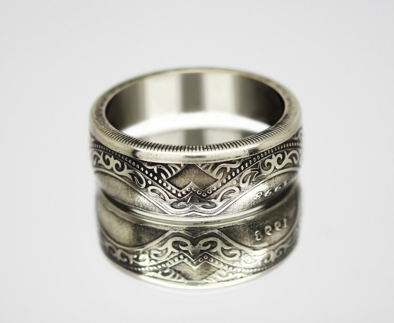 Ukraine Coin Ring 5 hryvnia 1998 Ukrainian Jewelry Ukrainian Necklace - 戒指 - 其他金屬 