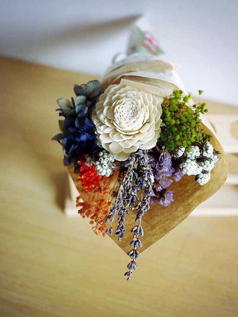 ♥ ♥ Diffuser dried flowers daily flower bouquet / Specials / Christmas gift exchange - Plants - Plants & Flowers White