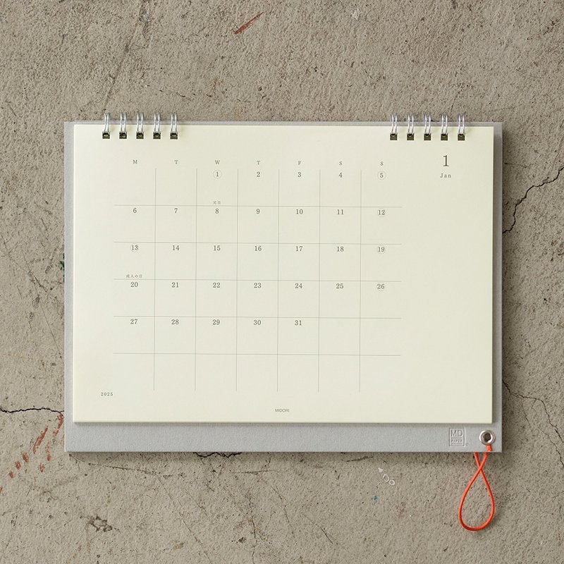 MIDORI 2025 MD Desktop Calendar - Calendars - Paper Multicolor