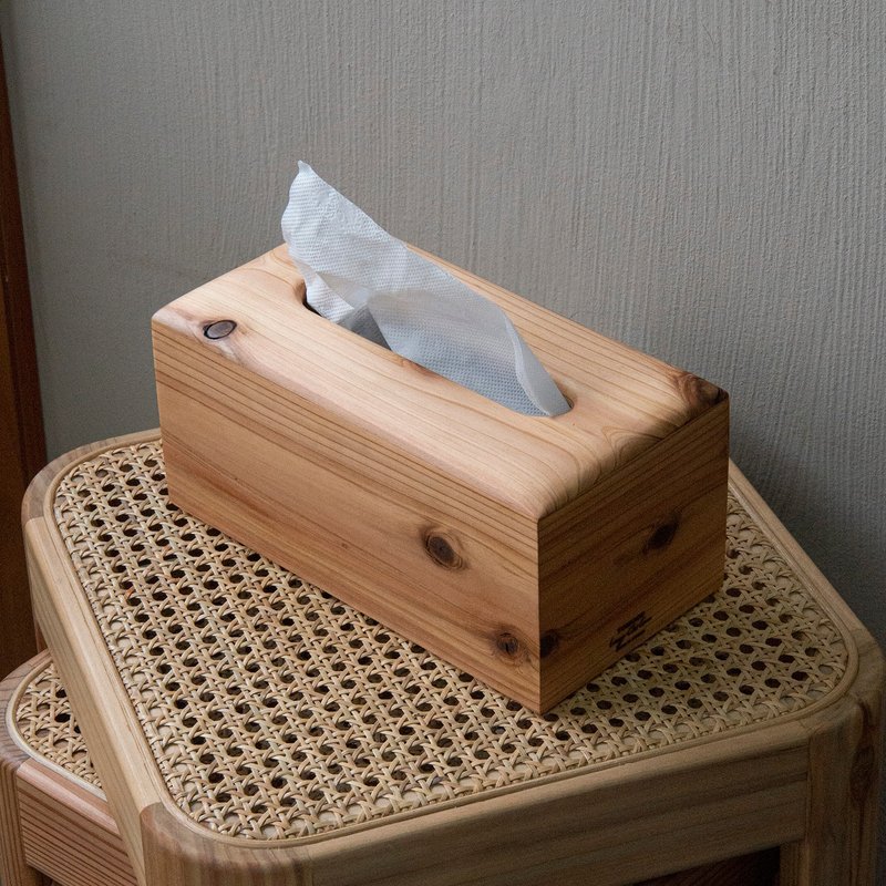 Ja-Pang Collection Solid Wood Tissue Box - Tissue Boxes - Wood Brown