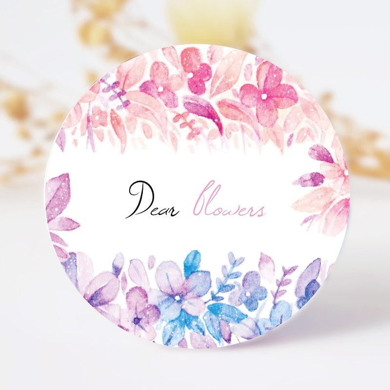 Flower-shaped series of grass spring paper tape - Washi Tape - Paper Pink