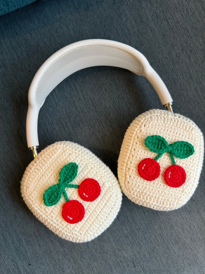 Cute Crochet AirPods Max Case Sony XM5 Protector Headphone Wrapper - Headphones & Earbuds - Other Materials 