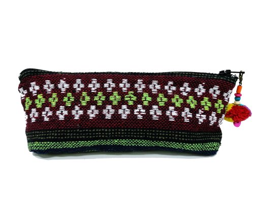 Green Woven Pencil Case